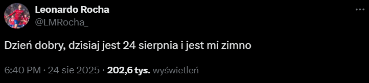 ''POLSKI'' wpis pogodowy Leonardo Rochy z Rakowa xD